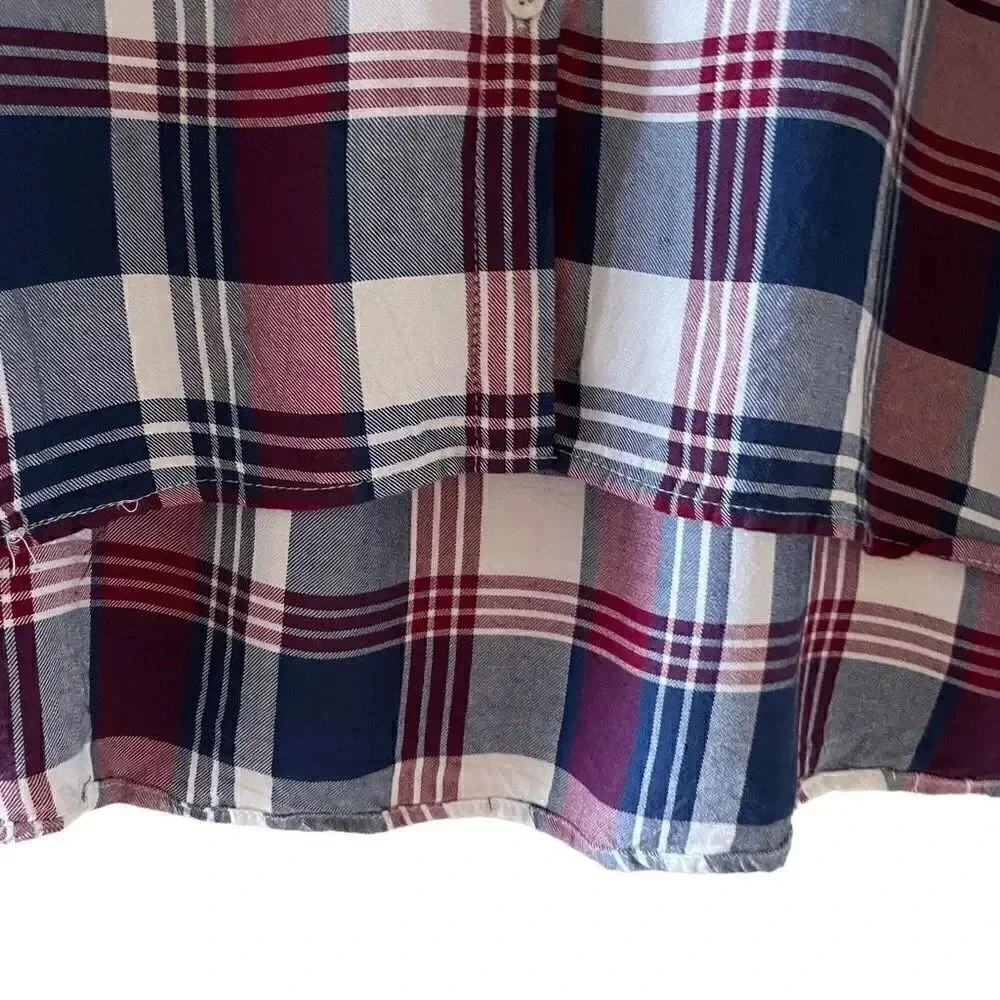 Grace & Lace Viscose Rolling Sleeves  Casual Button-Down Collar SZ XL # 1630